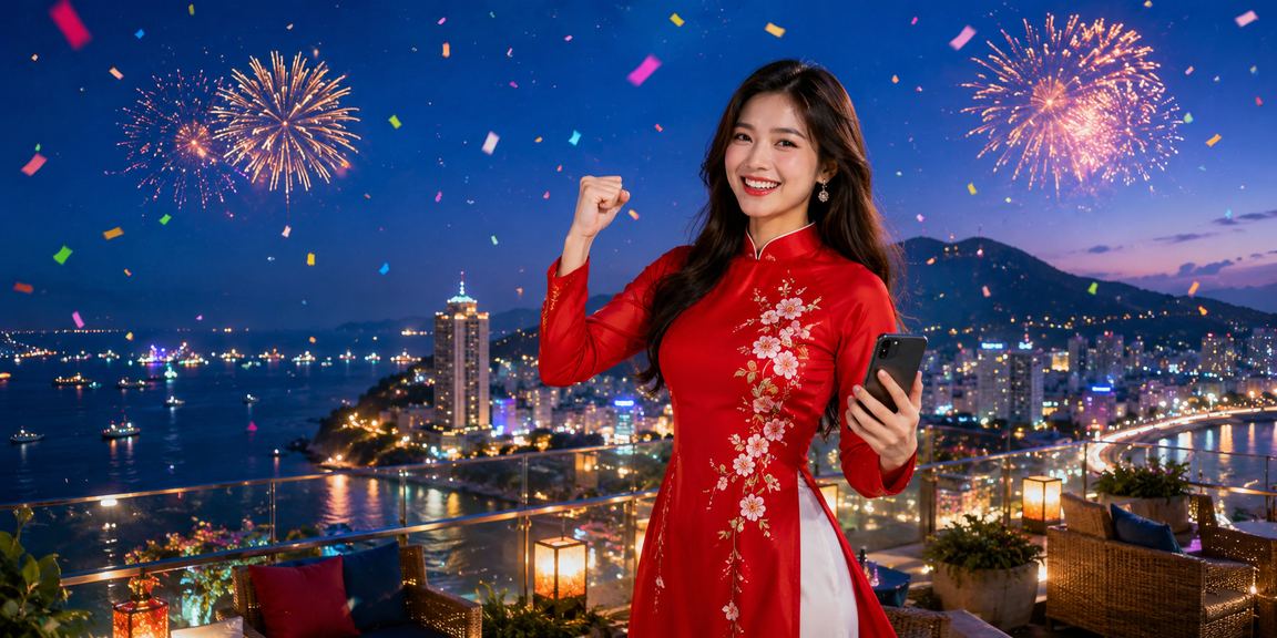 Không gian giải trí casino tại Vũng Tàu với áo dài truyền thống Việt Nam